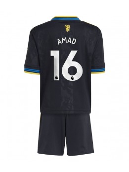 Billige Manchester United Amad Diallo #16 Tredjedraktsett Barn 2025-26 Kortermet (+ Korte bukser)